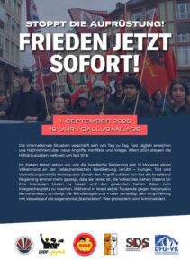 Antikriegstag am 1.9.25 in Frankfurt