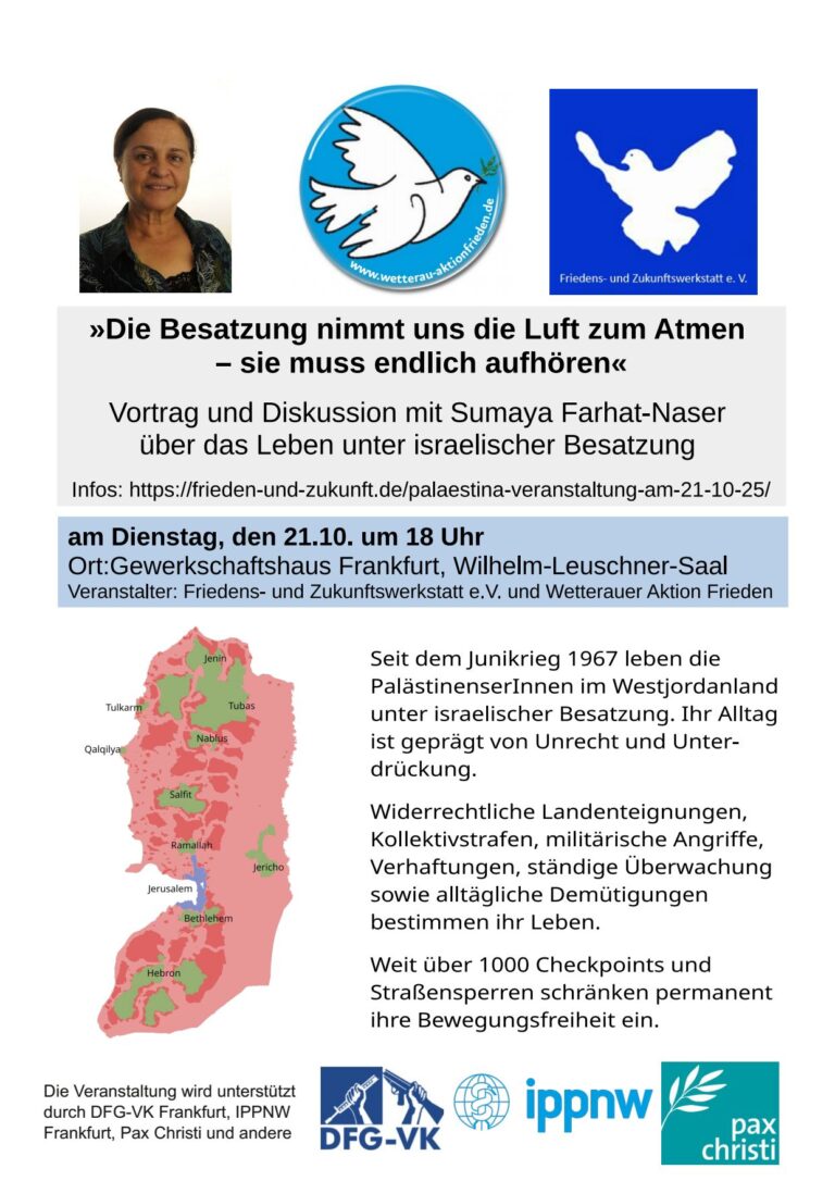 »Die Besatzung nimmt uns die Luft zum Atmen – sie muss endlich aufhören«
