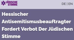 Solidarität mit der Jüdischen Stimme!