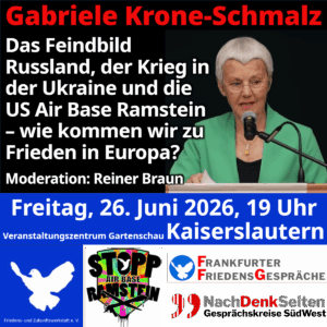 Veranstaltung mit Gabriele Krone-Schmalz in Kaiserslautern